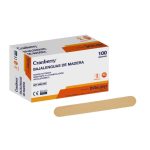 bajalengua madera 100 unidades cranberry