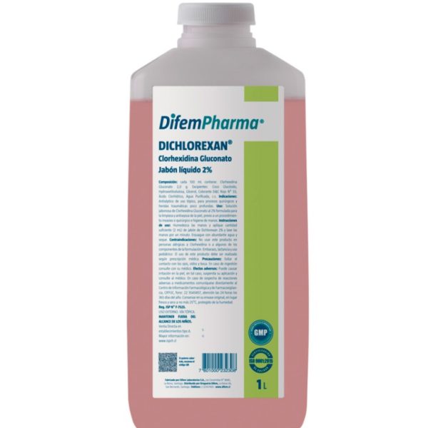 clorhexidina gluconato 2% jabon 1000ml DIFEMPHARMA
