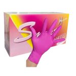 guante de nitrilo fucsia m 100u smart