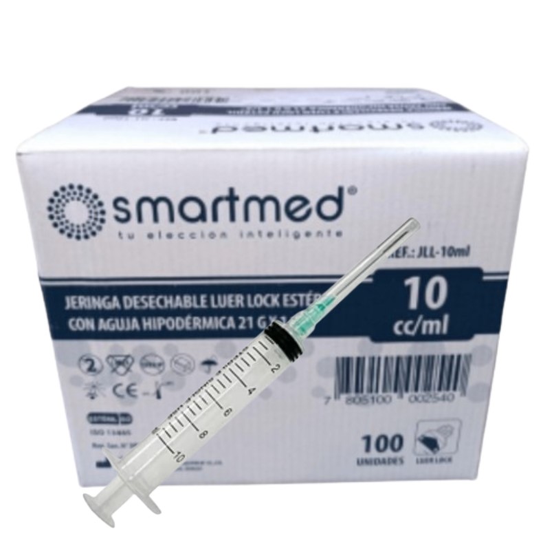 jeringa-10ml-100u-smartmed jeringa 10ml 100u smartmed - Imagen 1