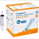 jeringa pta cateter 60ml cranberry