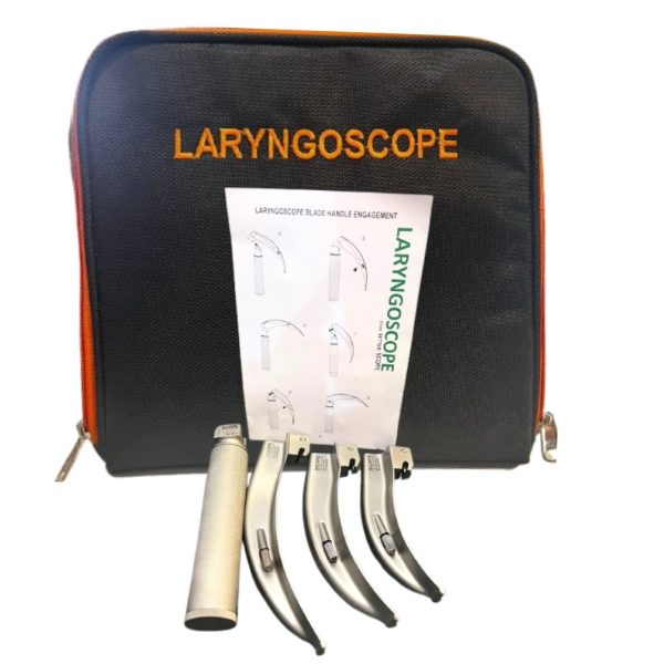 laringoscopio 3 piezas estuche